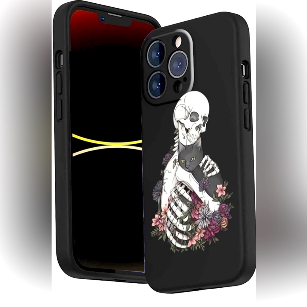 NIP SDOIL Compatible with iPhone 14 Pro Max Skeleton Case | Gothic | Punk